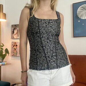 Floral Corset Tank